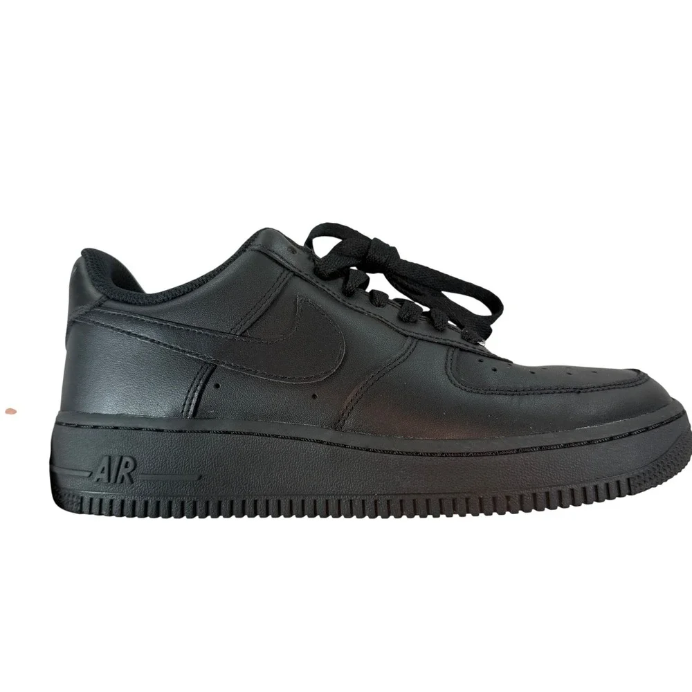 Nike Air Force 1‎ Low Triple Black Leather Sneakers Women's 7.5 AF1